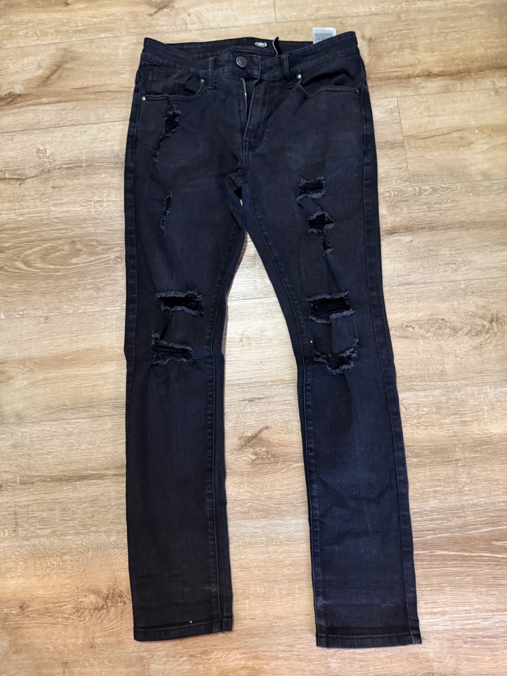 GBG Los Angeles Black Super Skinny Jeans 31-32
